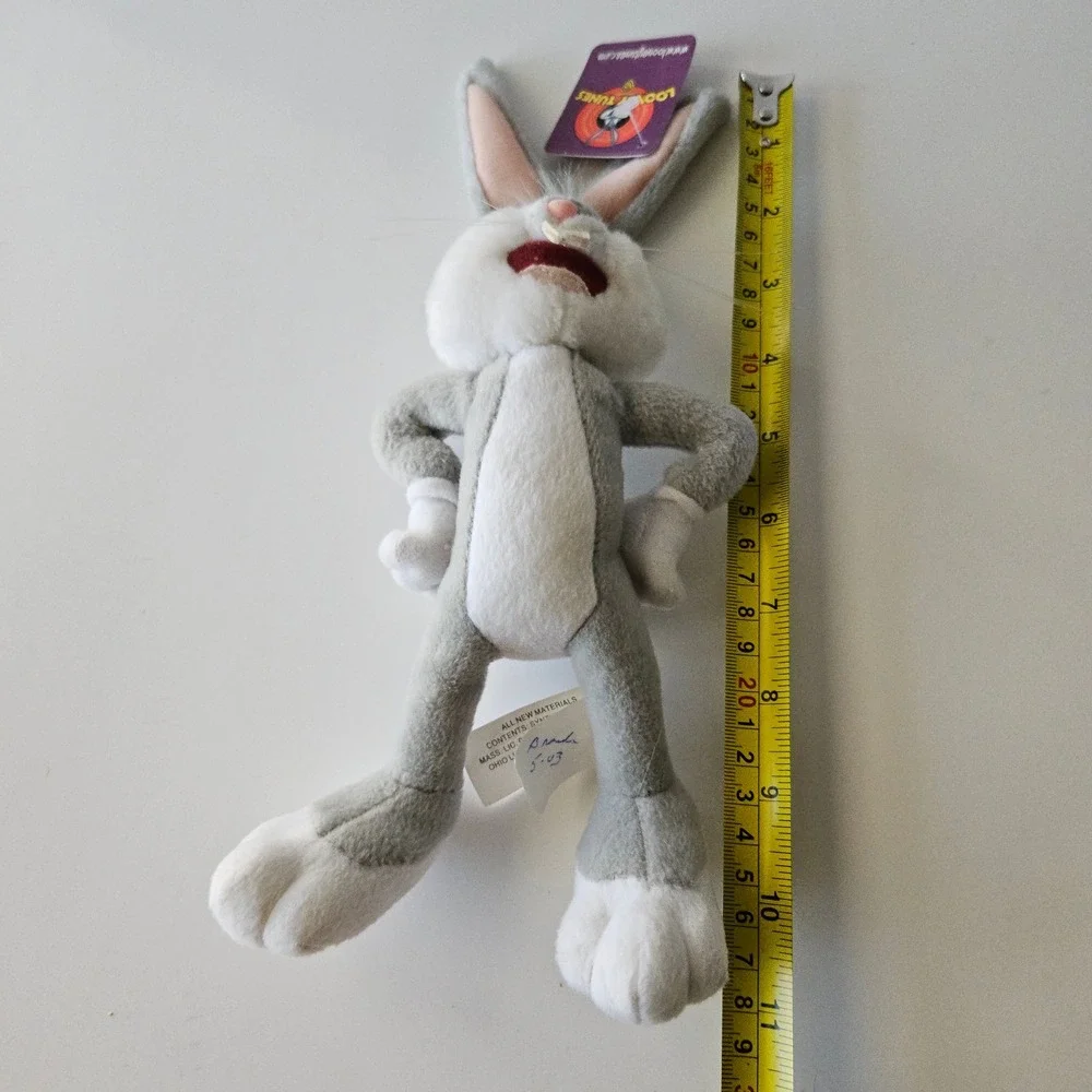 Nanco Looney Tunes BUGS BUNNY 10in Plush Stuffed Beanie Animal‎ 2003